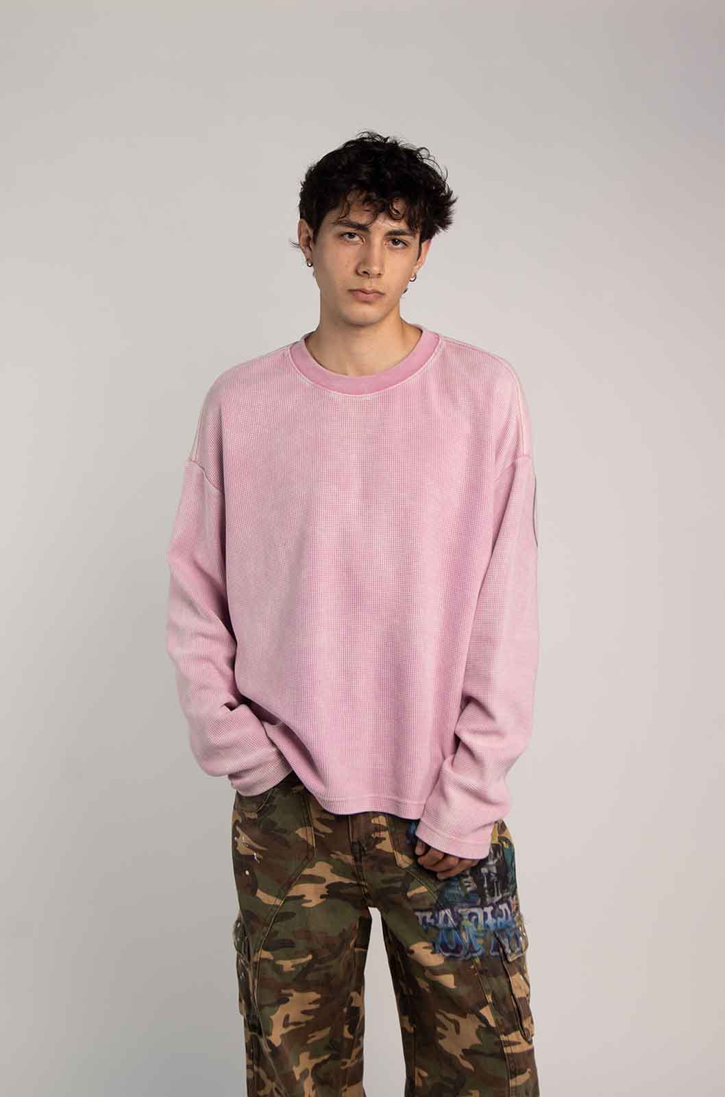 Members Waffle Pink T-Shirt