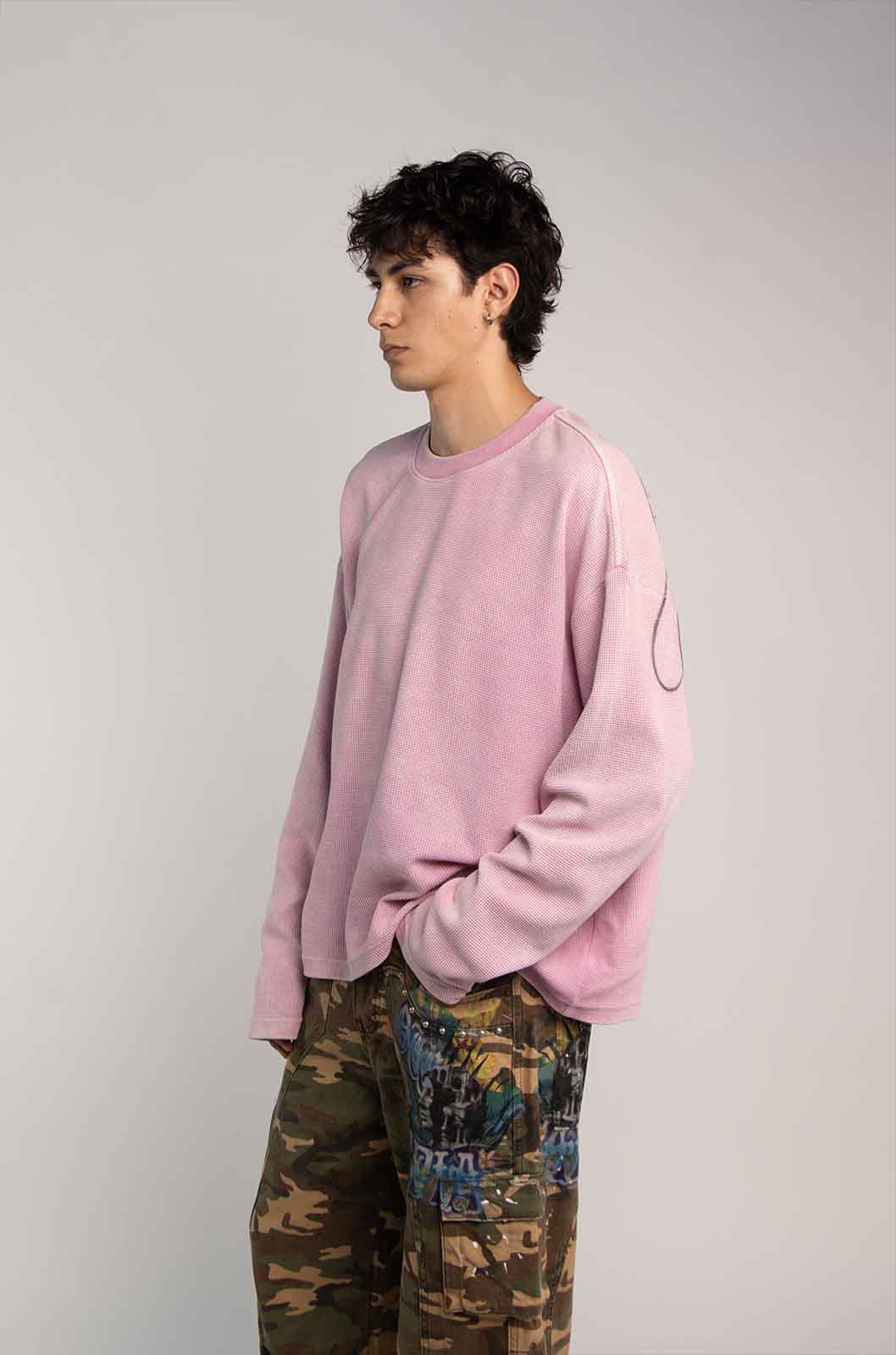 Members Waffle Pink T-Shirt