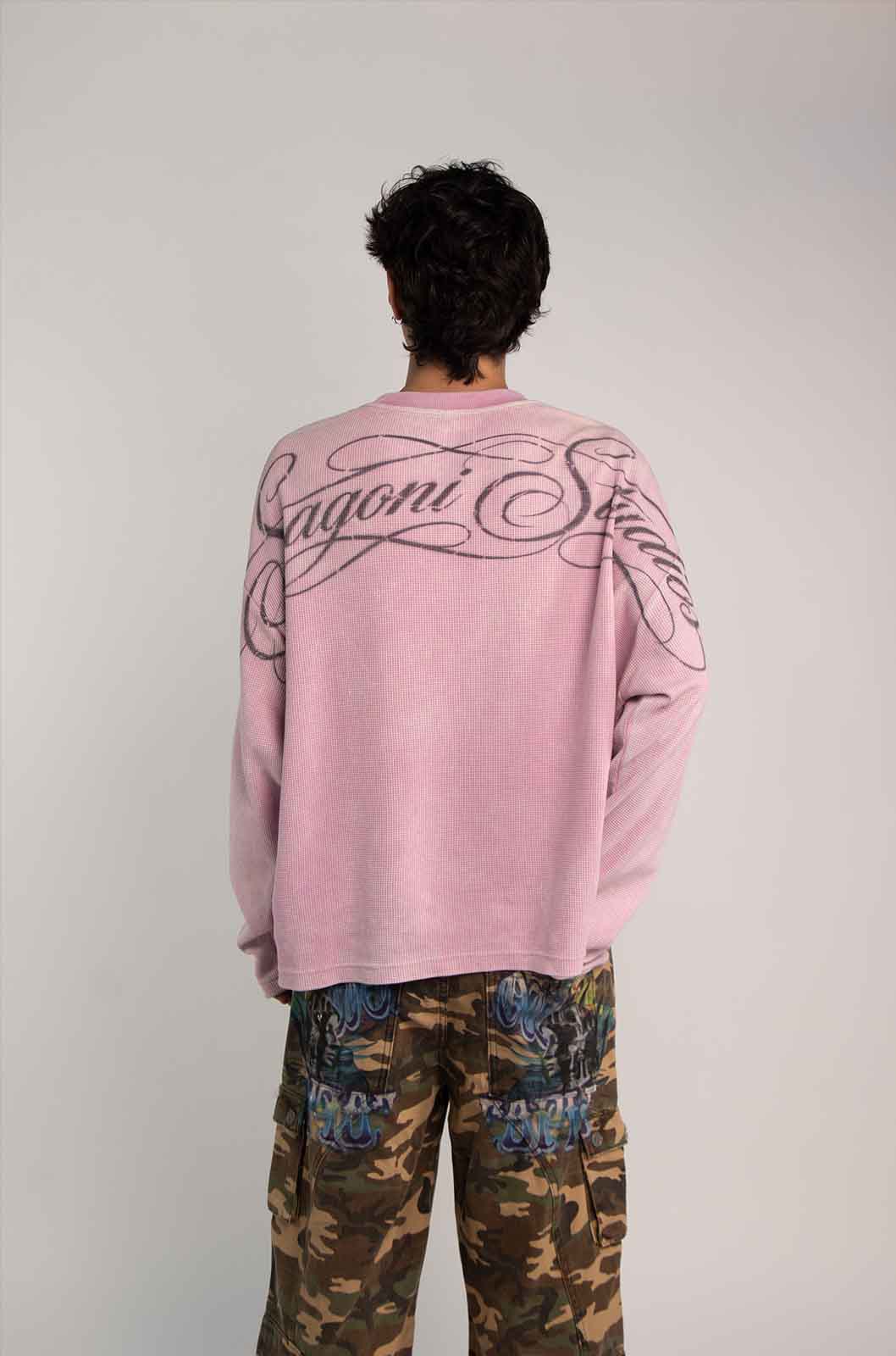 Members Waffle Pink T-Shirt