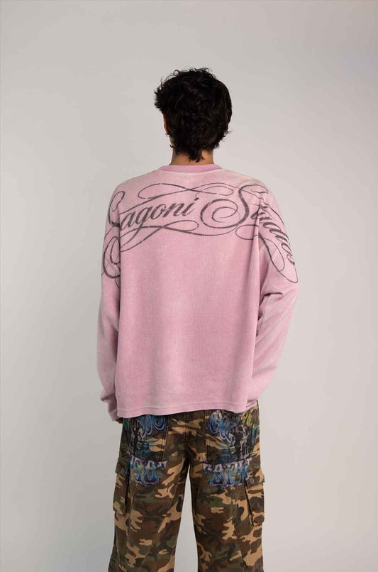 Members Waffle Pink T-Shirt