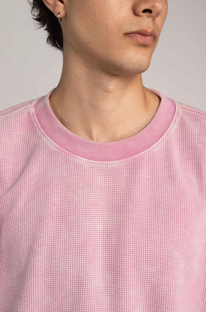 Members Waffle Pink T-Shirt
