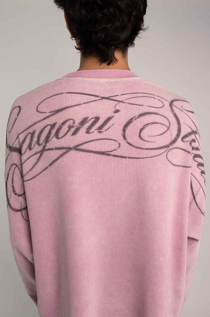 Members Waffle Pink T-Shirt