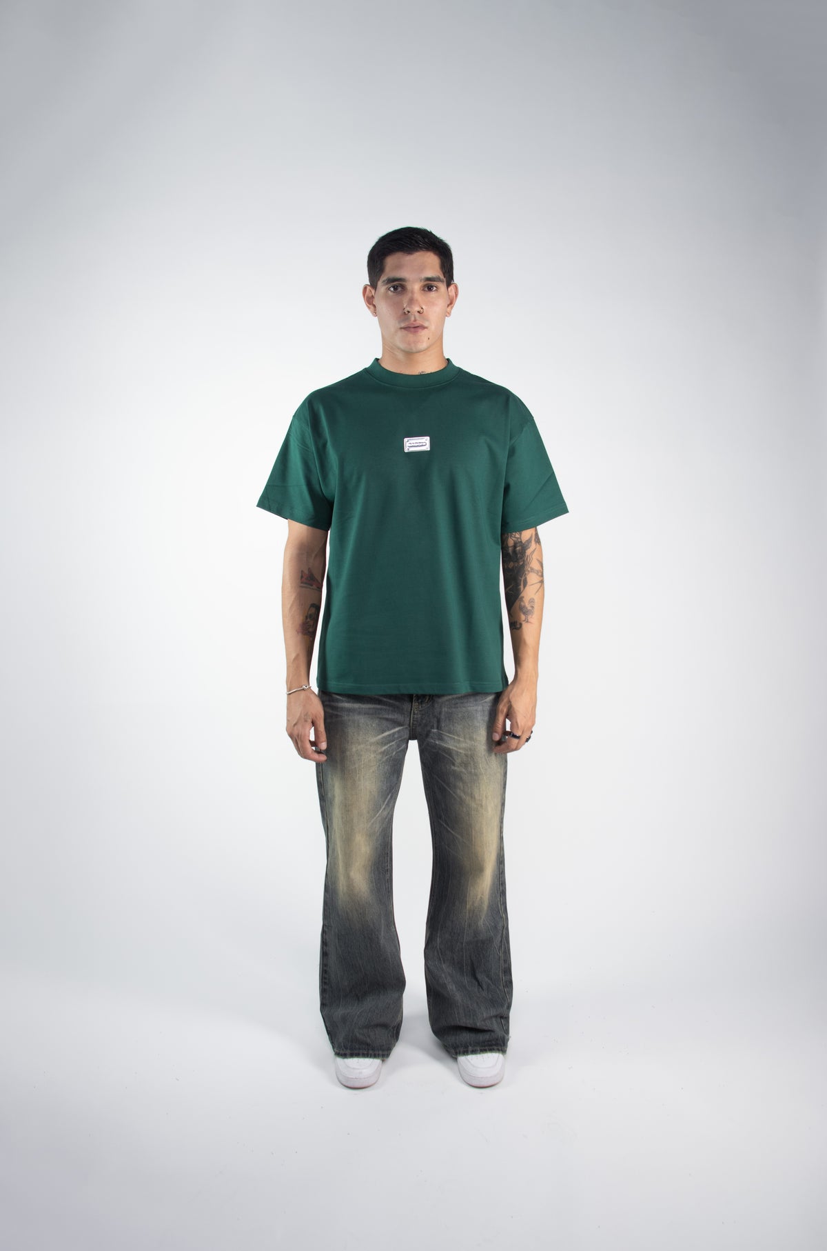 Semi Oversize 305gsm Emerald Green Tee