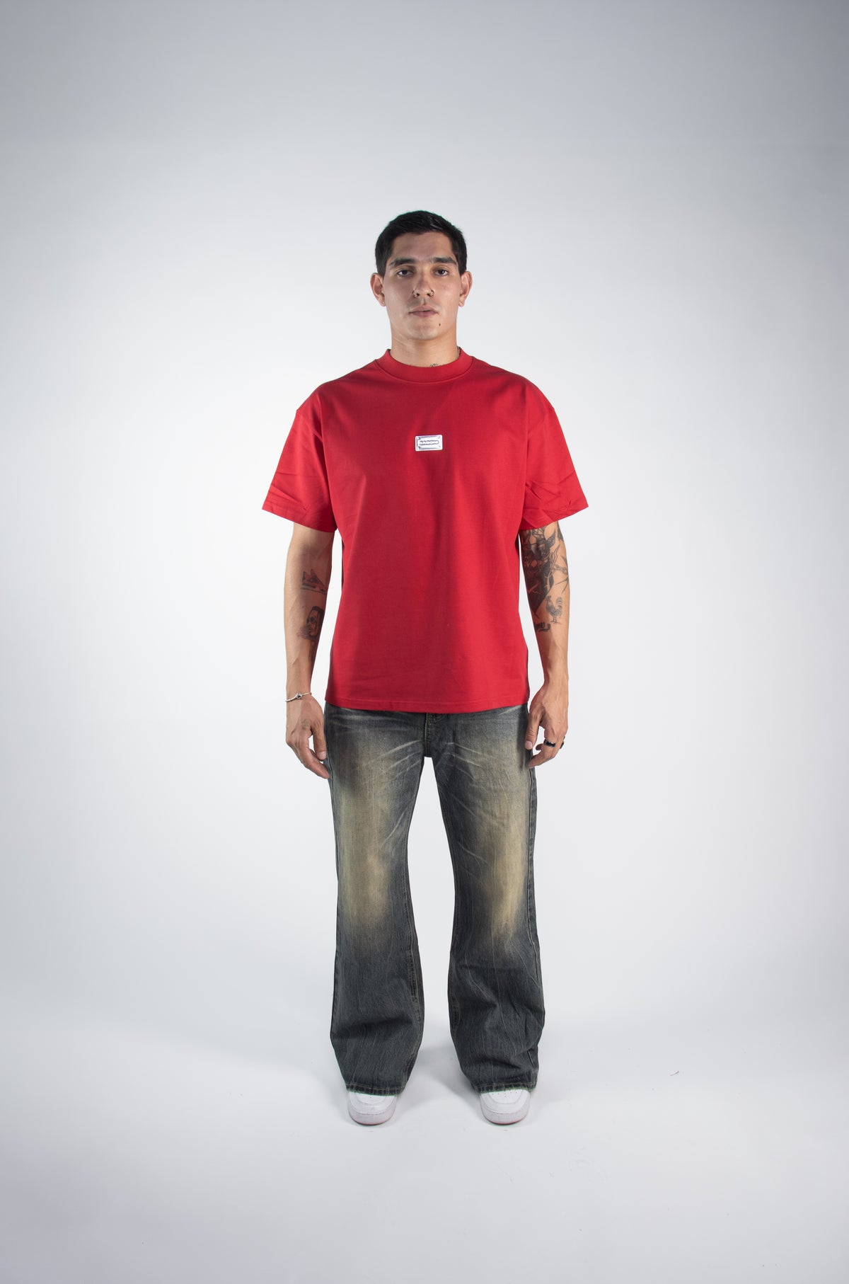 Semi Oversize 305gsm Intense Red Tee